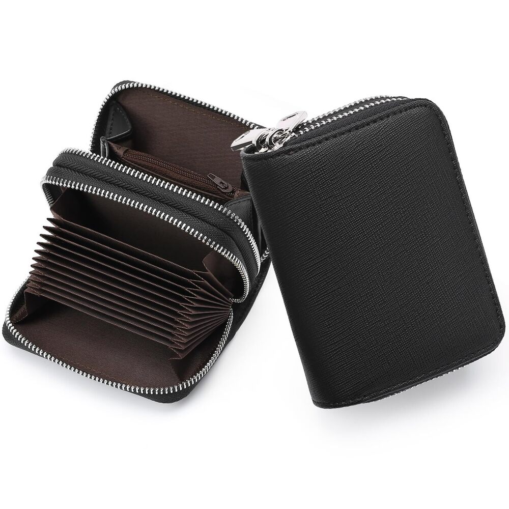 3598 Small Leather Wallet , RFID Blocking Credit Card Holder Wallet